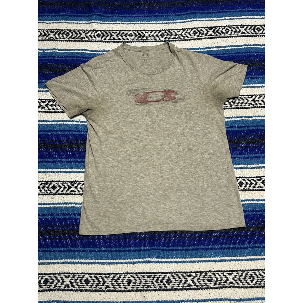 Oakley Software T‑Shirt Men's Medium Vintage Y2K Centre Logo Rare Streetwear
